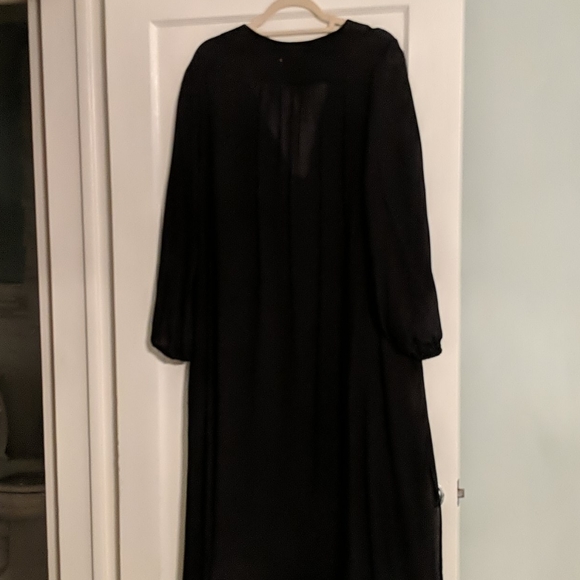 RARE NWT Cuyana Deep V Maxi Caftan Black MD/LG - Picture 3 of 6